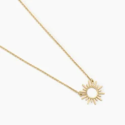 Collier Soleil Eternel Or Jaune