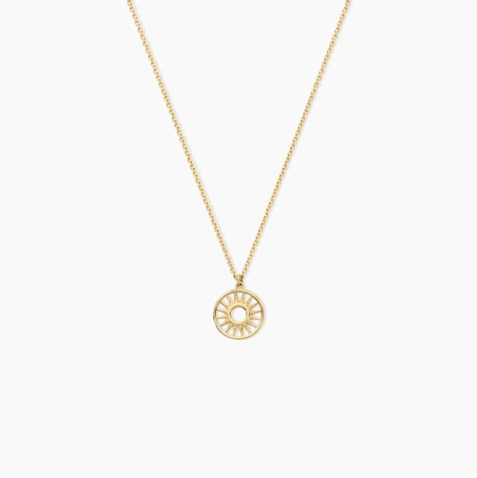 Collier Soleil Eternel Or Jaune