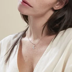 Collier Sonnie Argent Blanc