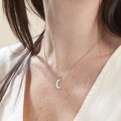 Collier Sonnie Argent Blanc