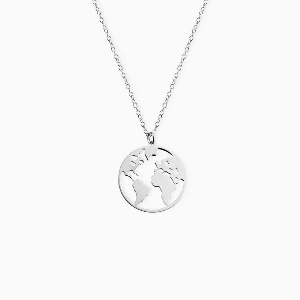 Collier Soukaina Argent Blanc
