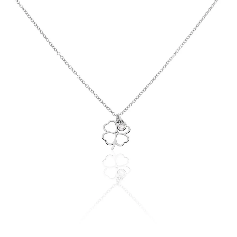 Collier Spirit Argent Blanc Oxyde De Zirconium