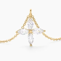 Collier Stellia Or Jaune Oxyde De Zirconium