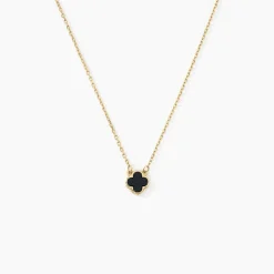 Collier Stellya Or Jaune Onyx