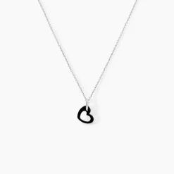 Collier Sumeyra Argent Blanc Céramique Et Oxyde De Zirconium