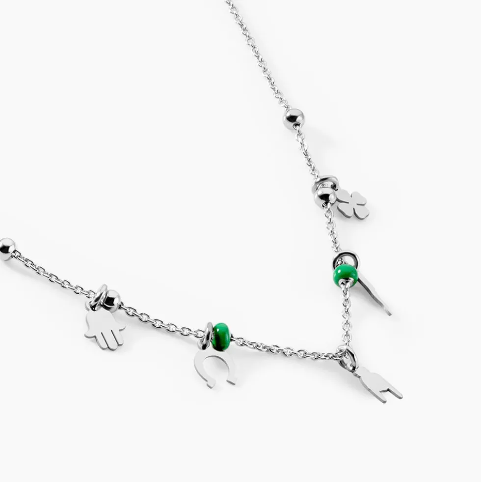Collier Suzanna Argent Blanc