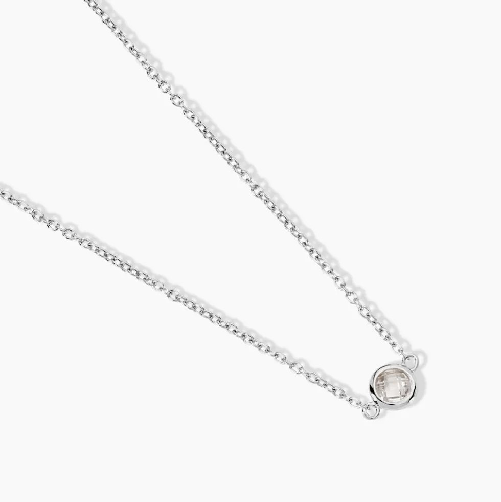 Collier Sylvette Argent Blanc Oxyde De Zirconium