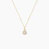 Collier Tahera Or Jaune Oxyde De Zirconium