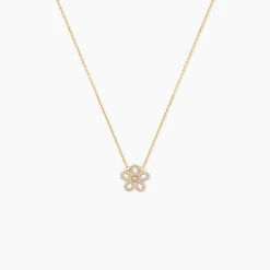 Collier Talie Or Jaune Oxyde De Zirconium