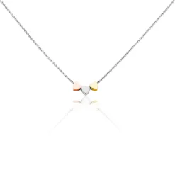 Collier Tania Argent Tricolore