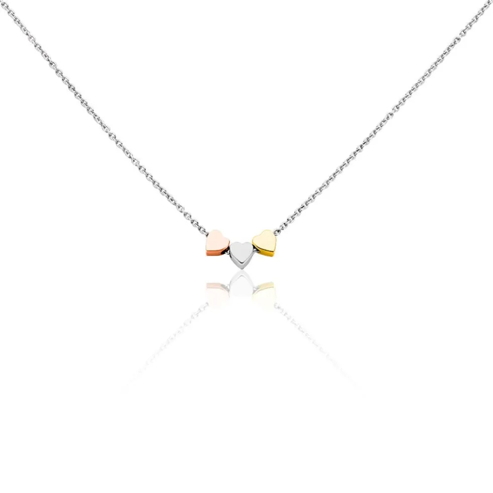 Collier Tania Argent Tricolore