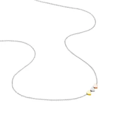 Collier Tania Argent Tricolore