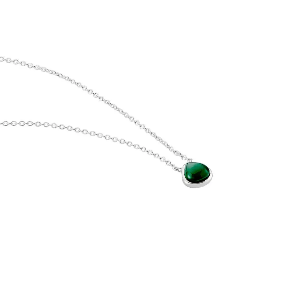 Collier Tao Argent Blanc Onyx