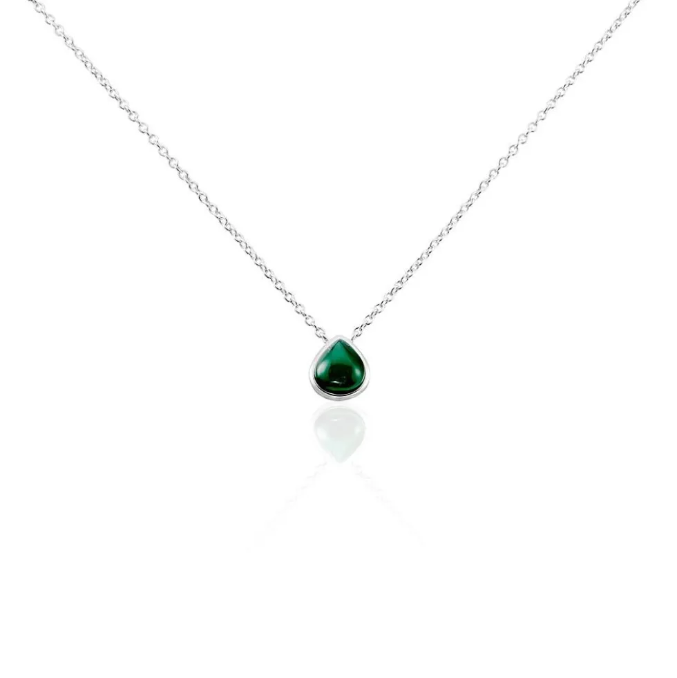 Collier Tao Argent Blanc Onyx