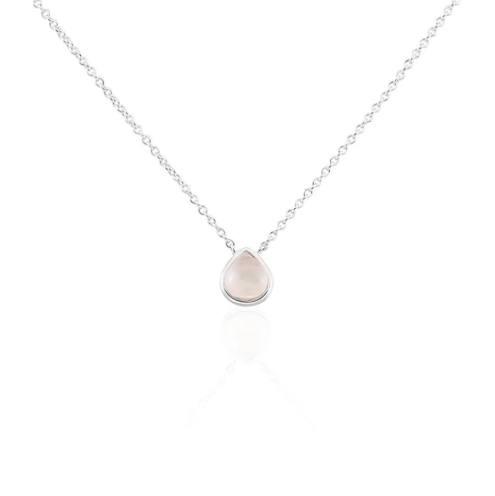 Collier Tao Argent Blanc Quartz