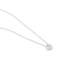 Collier Tao Argent Blanc Quartz