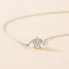 Collier Taona Argent Blanc Oxyde De Zirconium