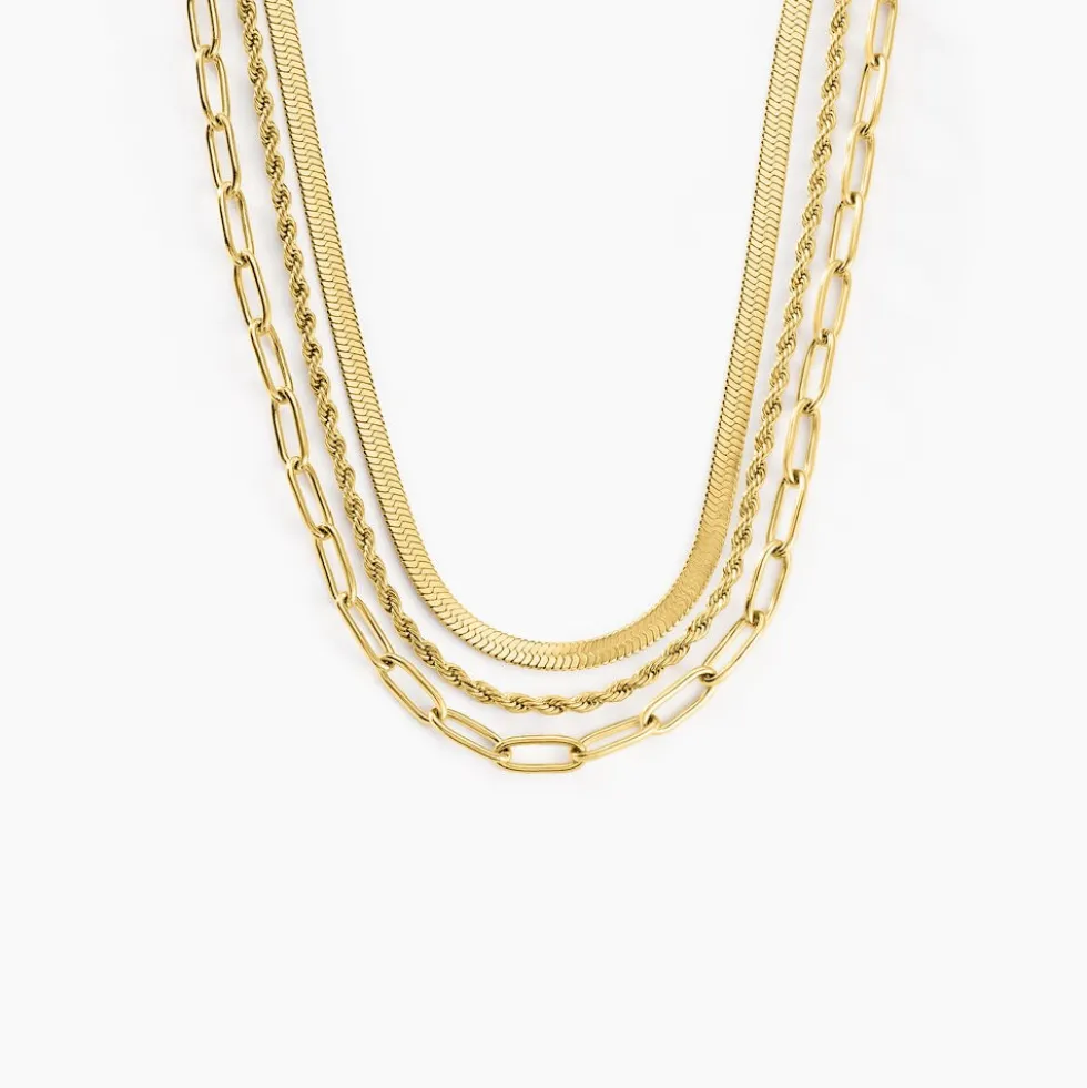 Collier Thika Acier Jaune