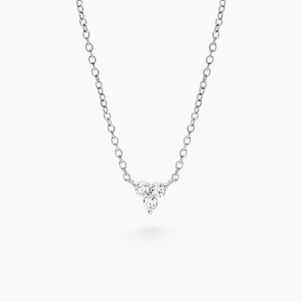 Collier Thylane Argent Blanc Oxyde De Zirconium