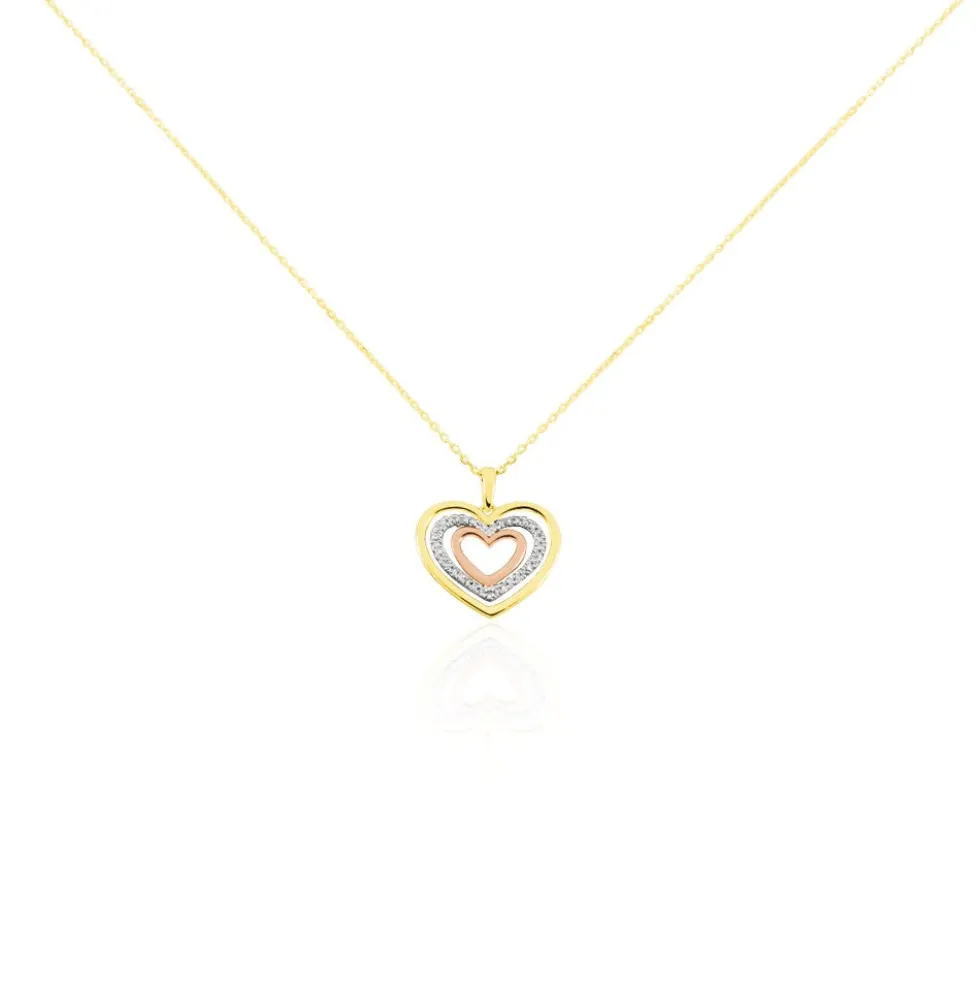 Collier Titaina Or Tricolore Diamant