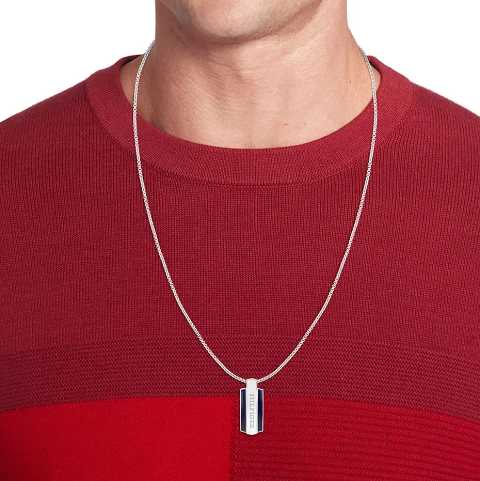 Collier Tommy Hilfiger Parker Acier Blanc