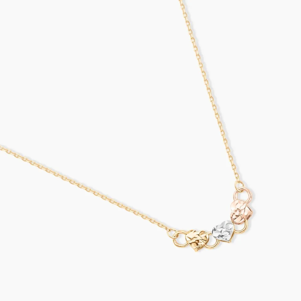 Collier Tricolore Or Jaune