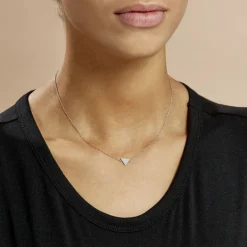 Collier Trilia Argent Blanc