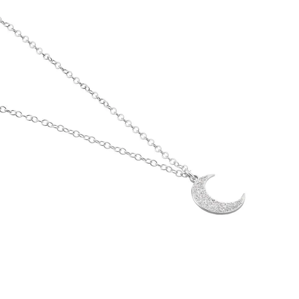 Collier Twiggy Argent Blanc