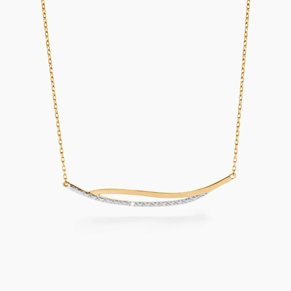 Collier Una Or Jaune Diamant
