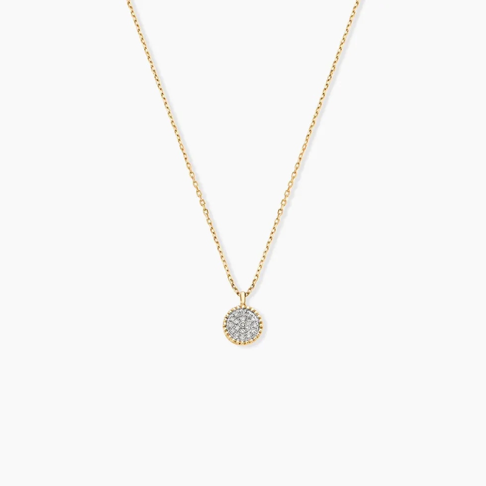 Collier Vaina Or Jaune Diamant