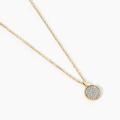 Collier Vaina Or Jaune Diamant