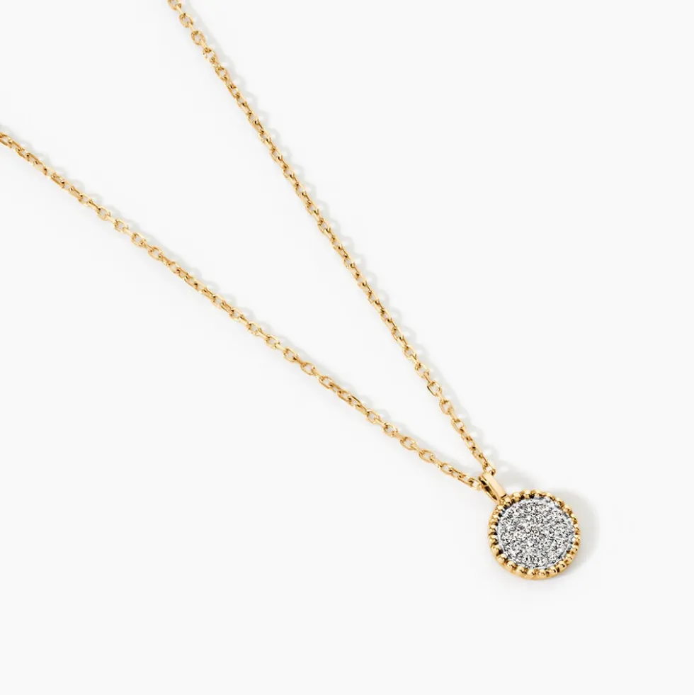 Collier Vaina Or Jaune Diamant