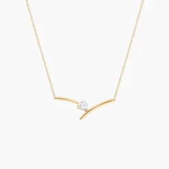 Collier Valeriana Or Jaune Oxyde De Zirconium