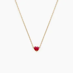 Collier Valerius Or Jaune Rubis
