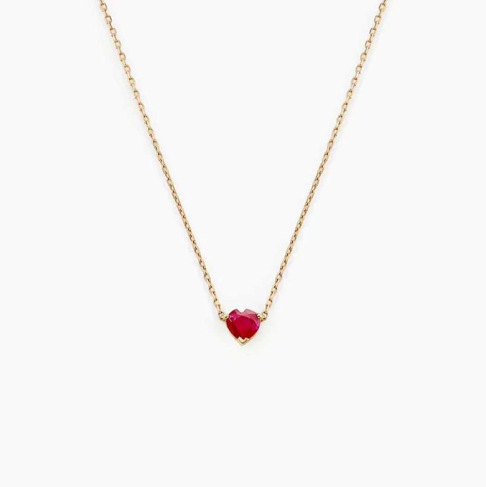 Collier Valerius Or Jaune Rubis