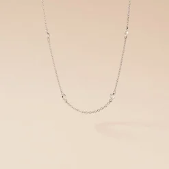 Collier Vashti Argent Blanc Oxyde De Zirconium