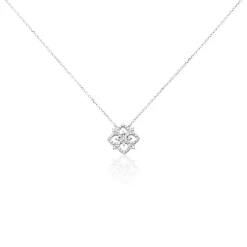 Collier Vasya Or Blanc Diamant