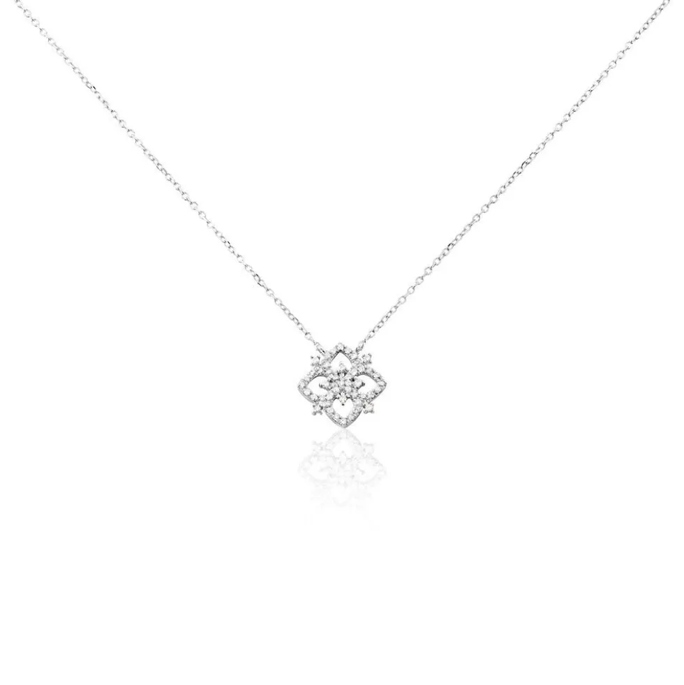 Collier Vasya Or Blanc Diamant