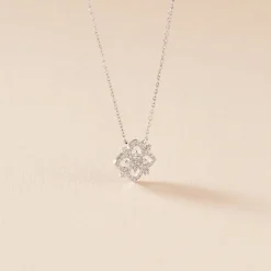 Collier Vasya Or Blanc Diamant