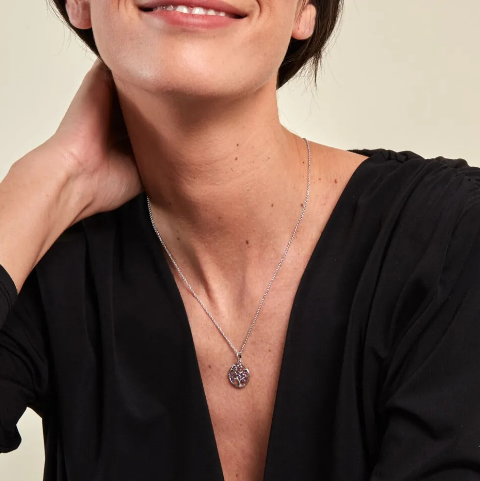 Collier Venka Argent Blanc Oxyde De Zirconium