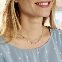 Collier Vera Argent Blanc