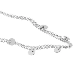 Collier Vera Argent Blanc