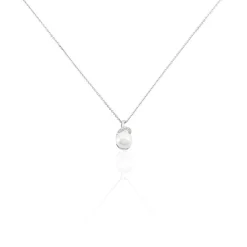 Collier Verica Or Blanc Perle De Culture Et Diamant