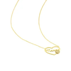 Collier Verohanta Or Jaune Oxyde De Zirconium