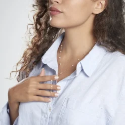 Collier Vesta Or Jaune Perle De Culture