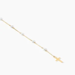 Collier Vesta Or Jaune Perle De Culture