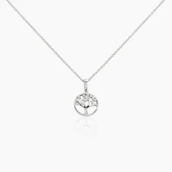 Collier Veva Argent Blanc Oxyde De Zirconium