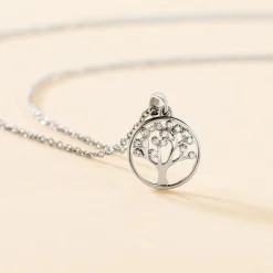 Collier Veva Argent Blanc Oxyde De Zirconium