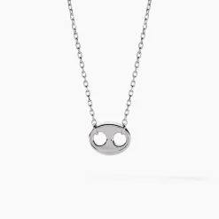 Collier Viana Argent Blanc