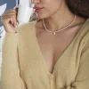 Collier Wilfrid Or Jaune Perle De Culture